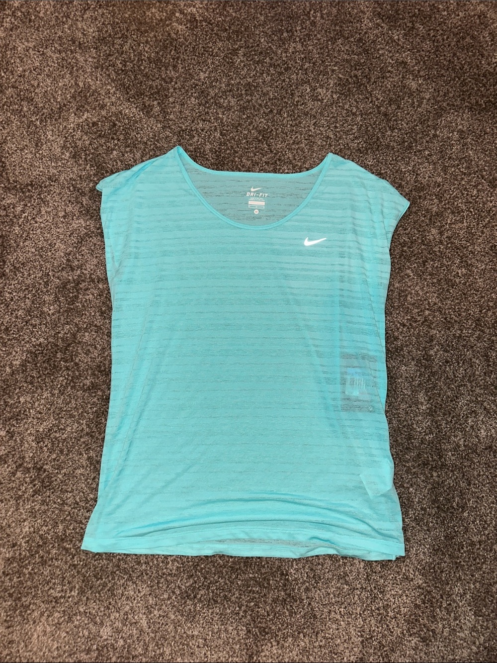 Nike Light Blue Short Sleeve Dri-FIT Tee - Picture 1 of 4
